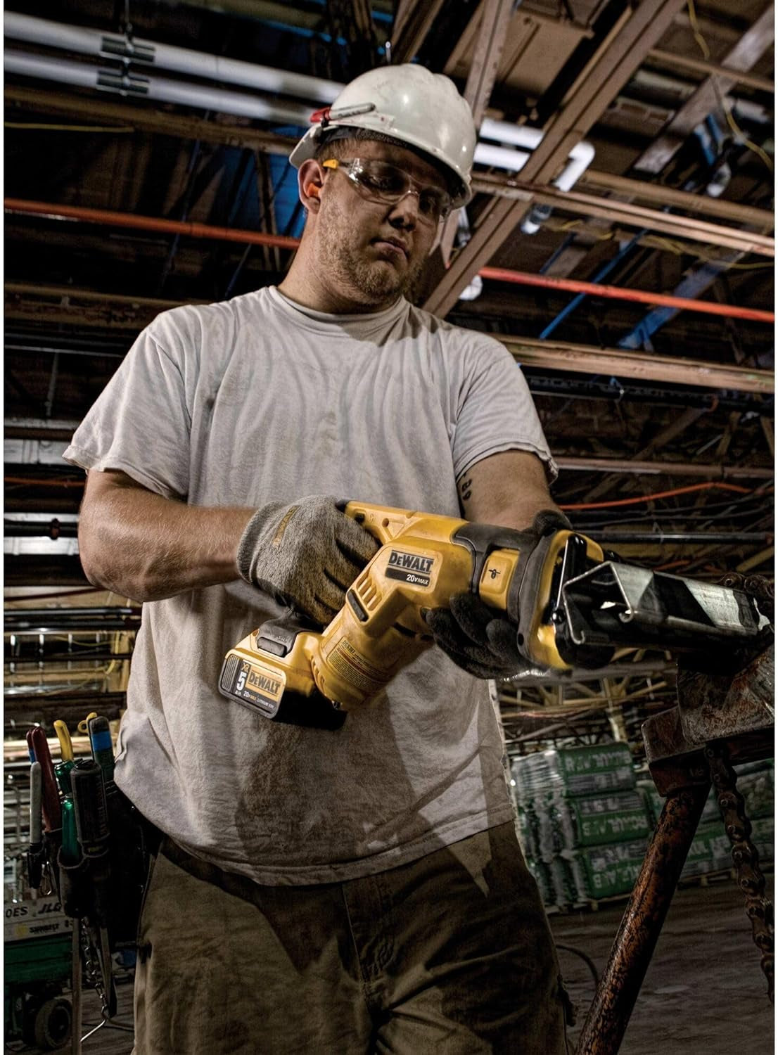 DeWalt 20V MAX Cordless Reciprocating Saw Compact Variable Speed LED Light Bare Tool Only (DCS387B)