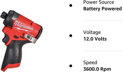 3453-20 12V Fuel 1/4" Cordless Hex Impact Driver (Bare Tool)