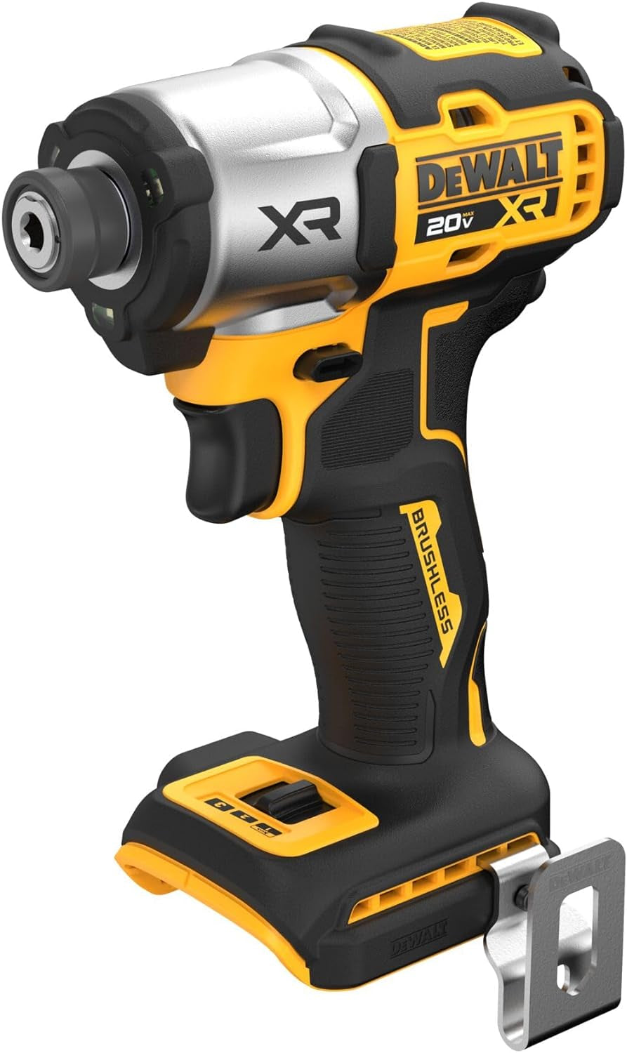 DeWalt 20V MAX XR Impact Driver, Brushless, 1/4", 3-Speed, Bare Tool Only (DCF845B)