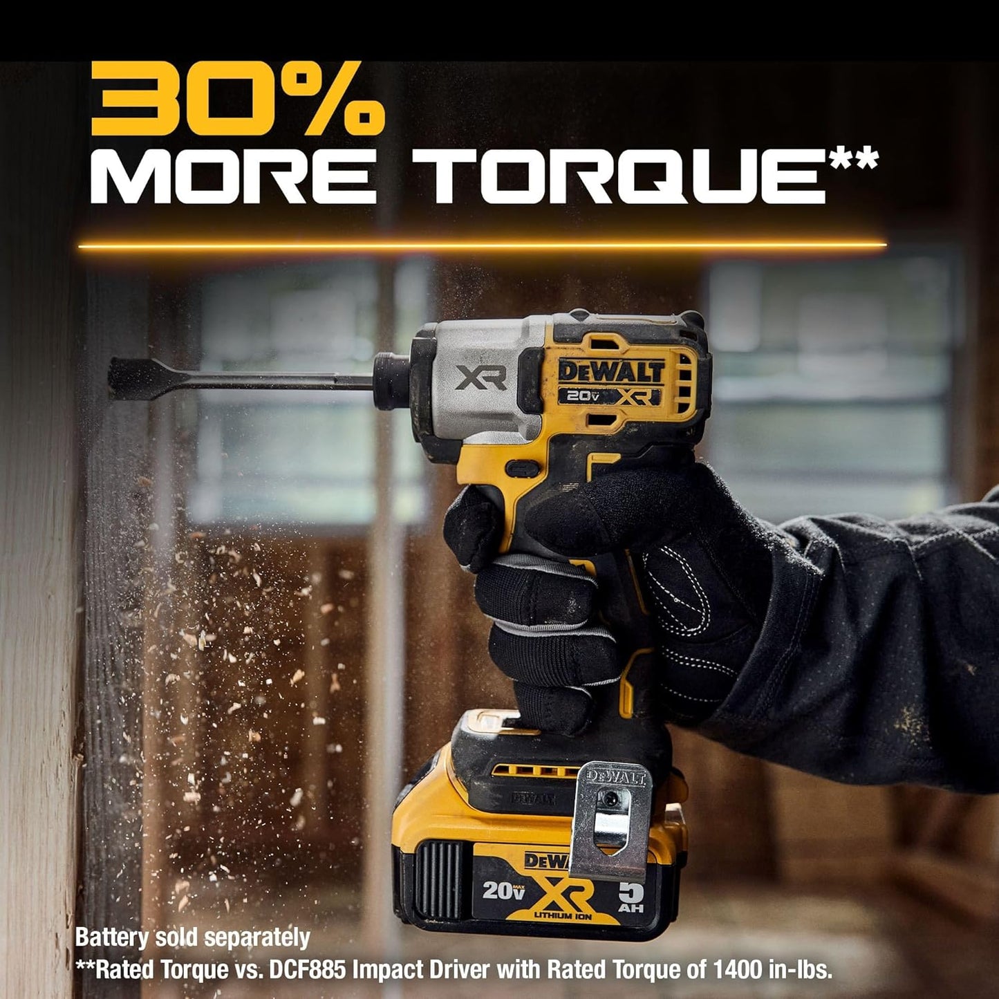 DeWalt 20V MAX XR Impact Driver, Brushless, 1/4", 3-Speed, Bare Tool Only (DCF845B)