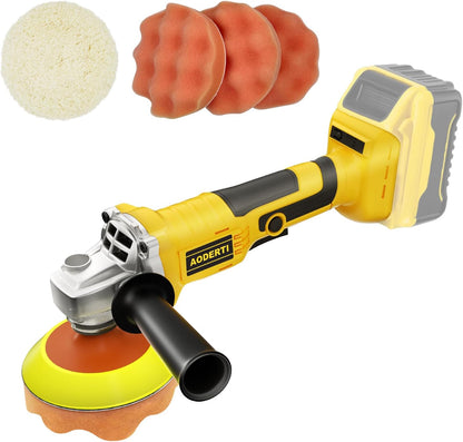 Cordless Buffer Polisher Compatible with DEWALT 20V Max Battery 5000-10000RPM Variable Speed Brushless Motor Car Buffer Rotary Polisher for Boat and Wood Car Polishing and Waxing (Tool Only)