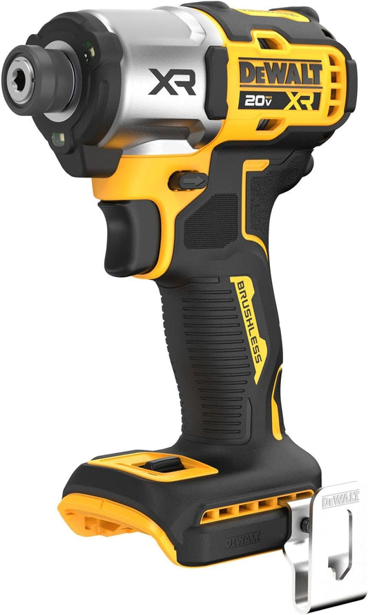 DeWalt 20V MAX XR Impact Driver, Brushless, 1/4", 3-Speed, Bare Tool Only (DCF845B)