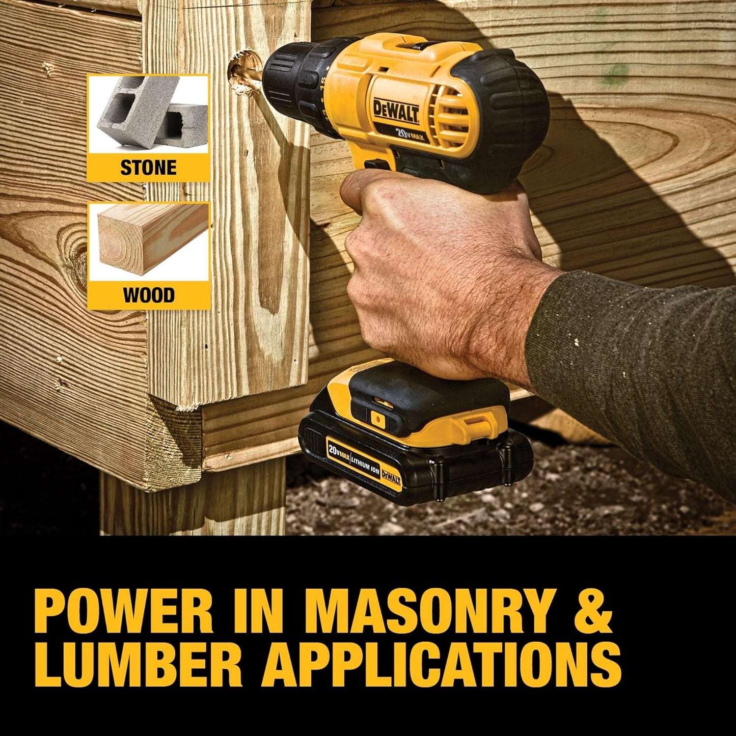 DeWalt 20V Max Cordless Drill/Driver Kit, Includes 2 Batteries and Charger (DCD771C2)