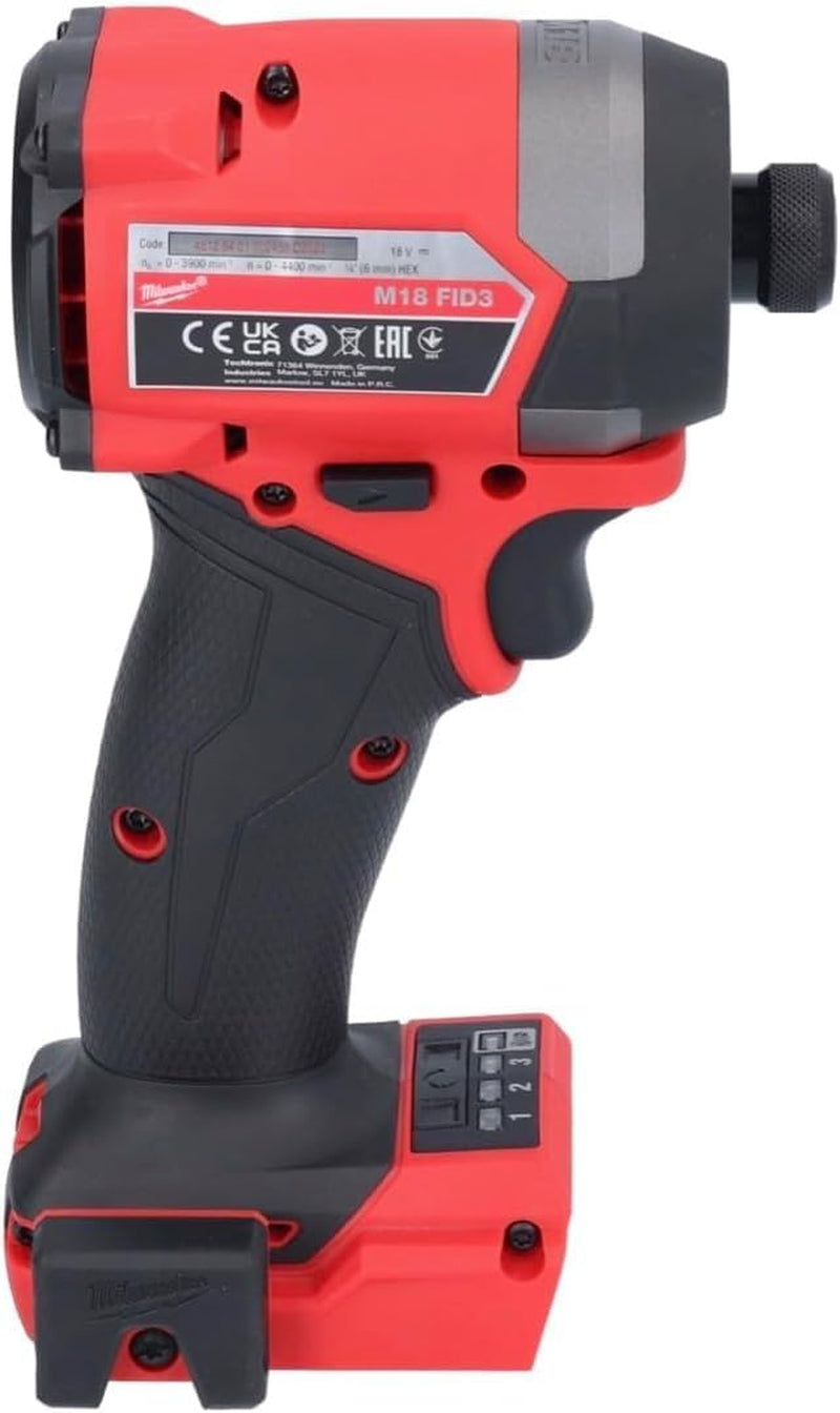 2953-20 18V Lithium-Ion Brushless Cordless 1/4'' Hex Impact Driver (Bare Tool), Red