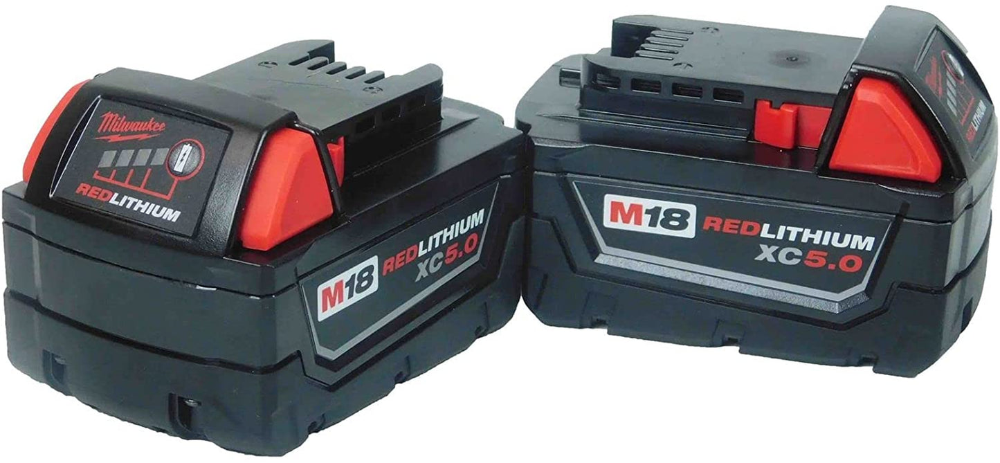 48-11-1852 M18 REDLITHIUM XC 5 Ah Lithium-Ion Extended Capacity Battery (2-Pack)